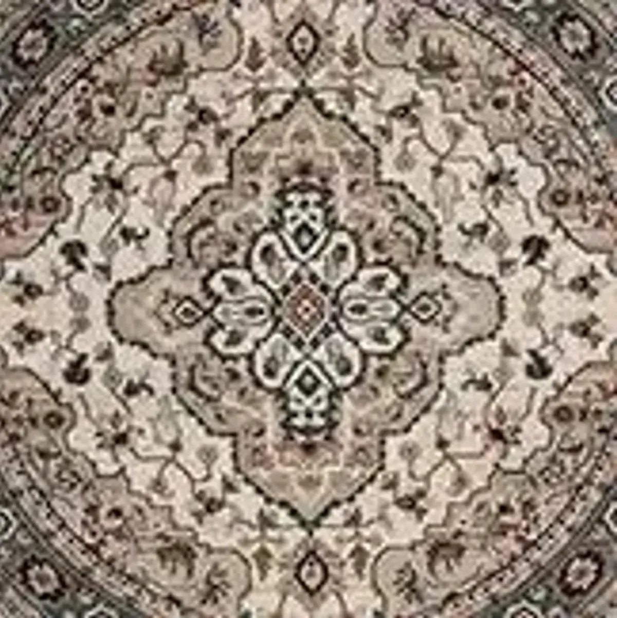 Mortimer Area Rug Round in Cream / Beige by Safavieh