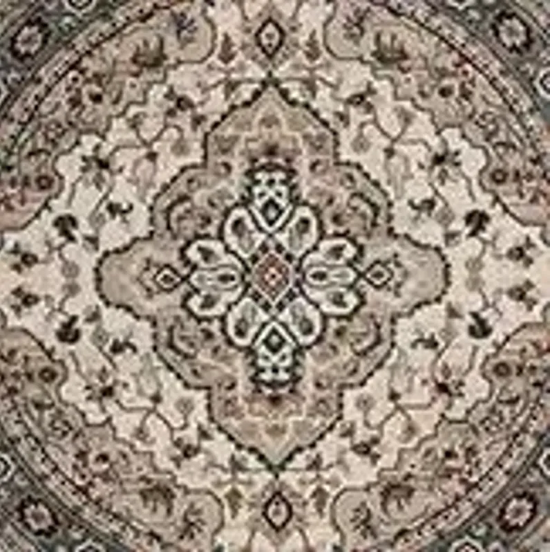 Mortimer Area Rug Round in Cream / Beige by Safavieh