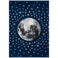 Carousel Earth Kids Area Rug in Navy & Gray by Safavieh