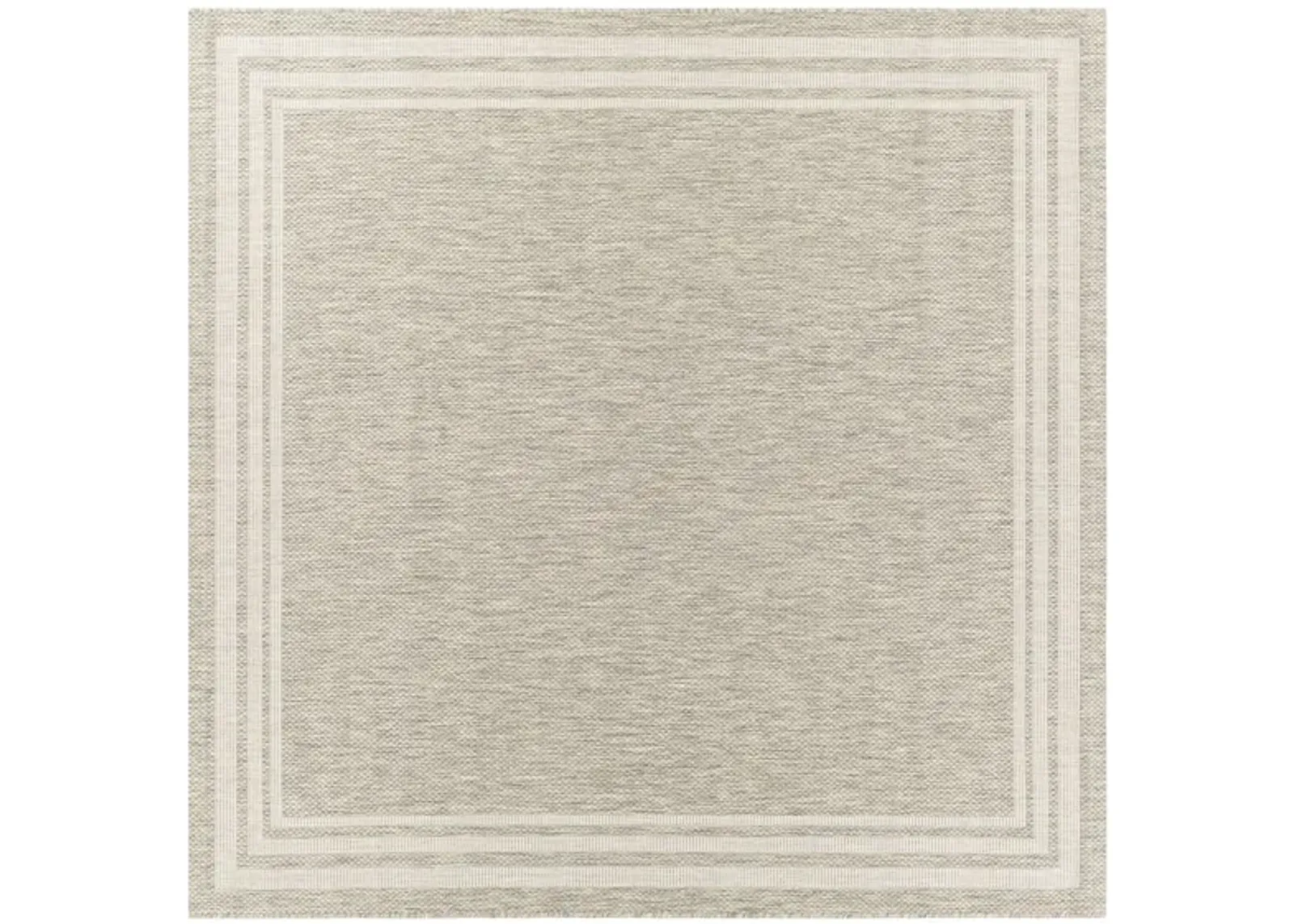 Eagean Bordered Indoor/Outdoor Area Rug in Oatmeal, Gray, Light Beige, Taupe by Surya