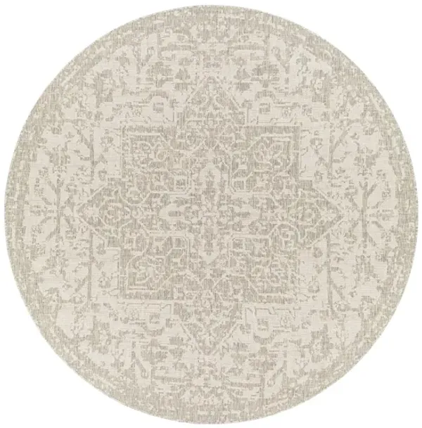 Eagean Cyprus Indoor/Outdoor Area Rug Round