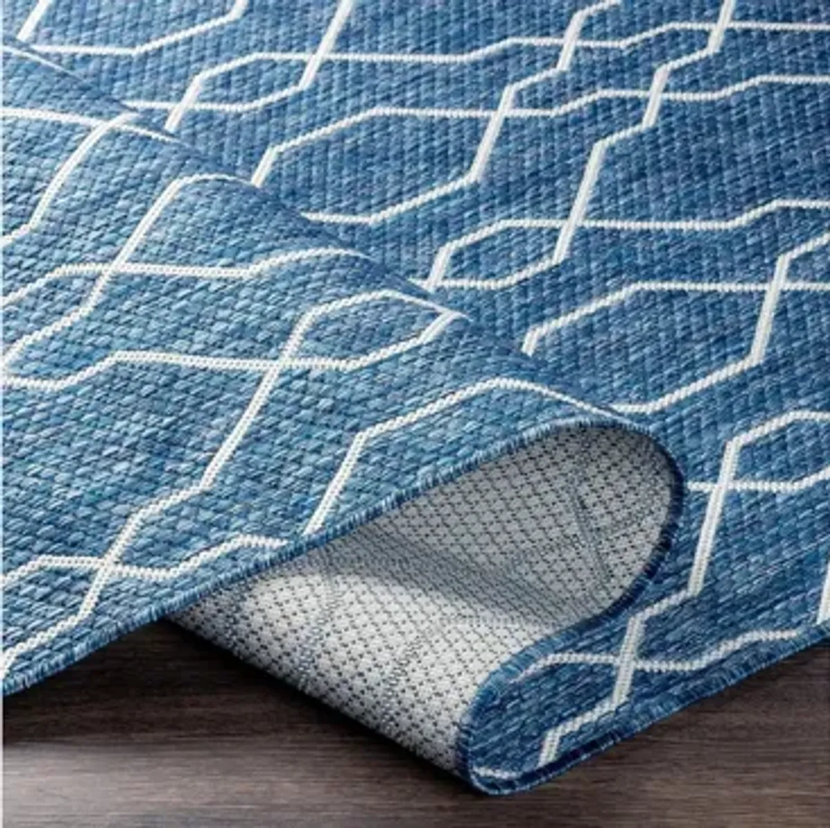 Eagean Link Indoor/Outdoor Area Rug Round