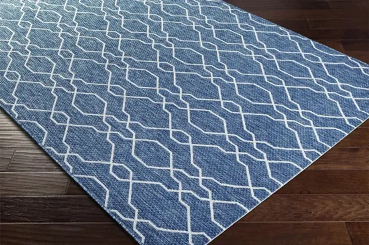 Eagean Link Indoor/Outdoor Area Rug Round