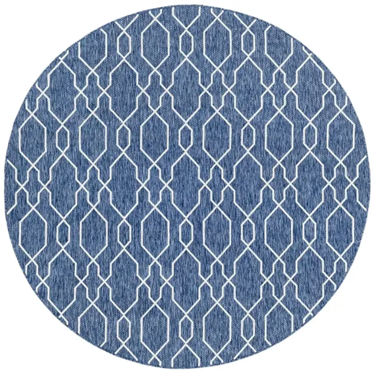 Eagean Link Indoor/Outdoor Area Rug Round