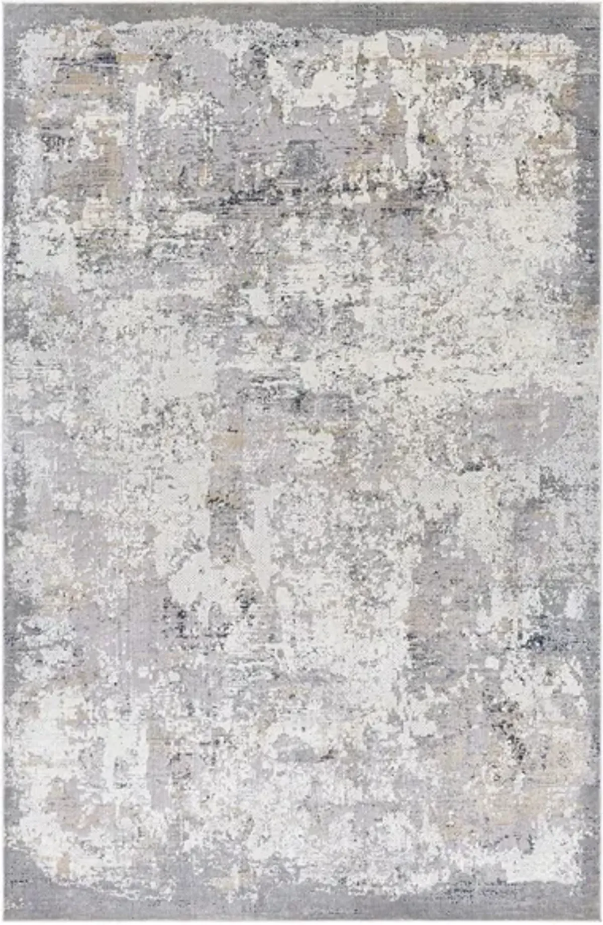 Norland Nelson Rug in Light Gray, Charcoal, Cream, Khaki, Navy by Surya