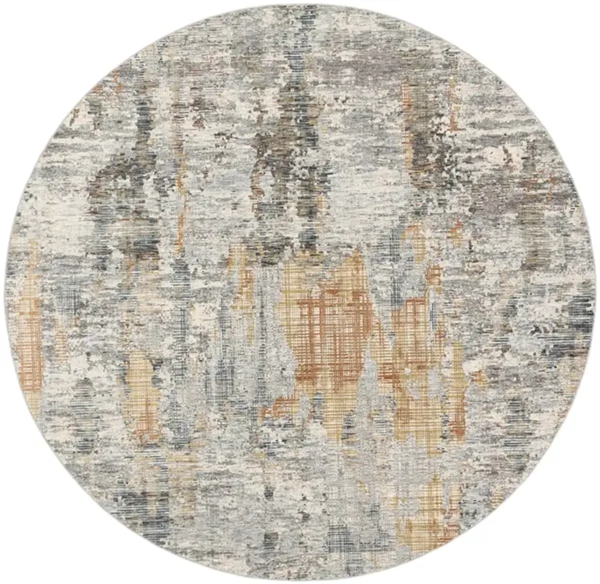 Presidential Mirage Rug in Lime, Peach, Burnt Orange, Pale Blue, Bright Blue, Ivory, Butter, Medium Gray, Charcoal by Surya