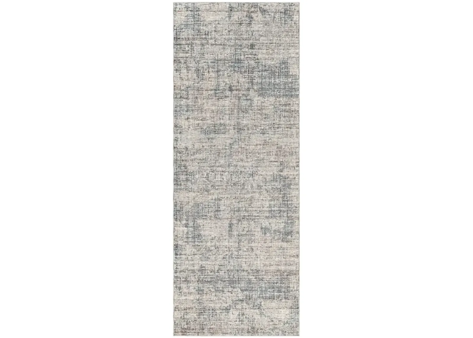 Presidential Striated Rug in Medium Gray, Charcoal, Ivory, Butter, Pale Blue, Bright Blue, Lime, Peach, Burnt Orange by Surya