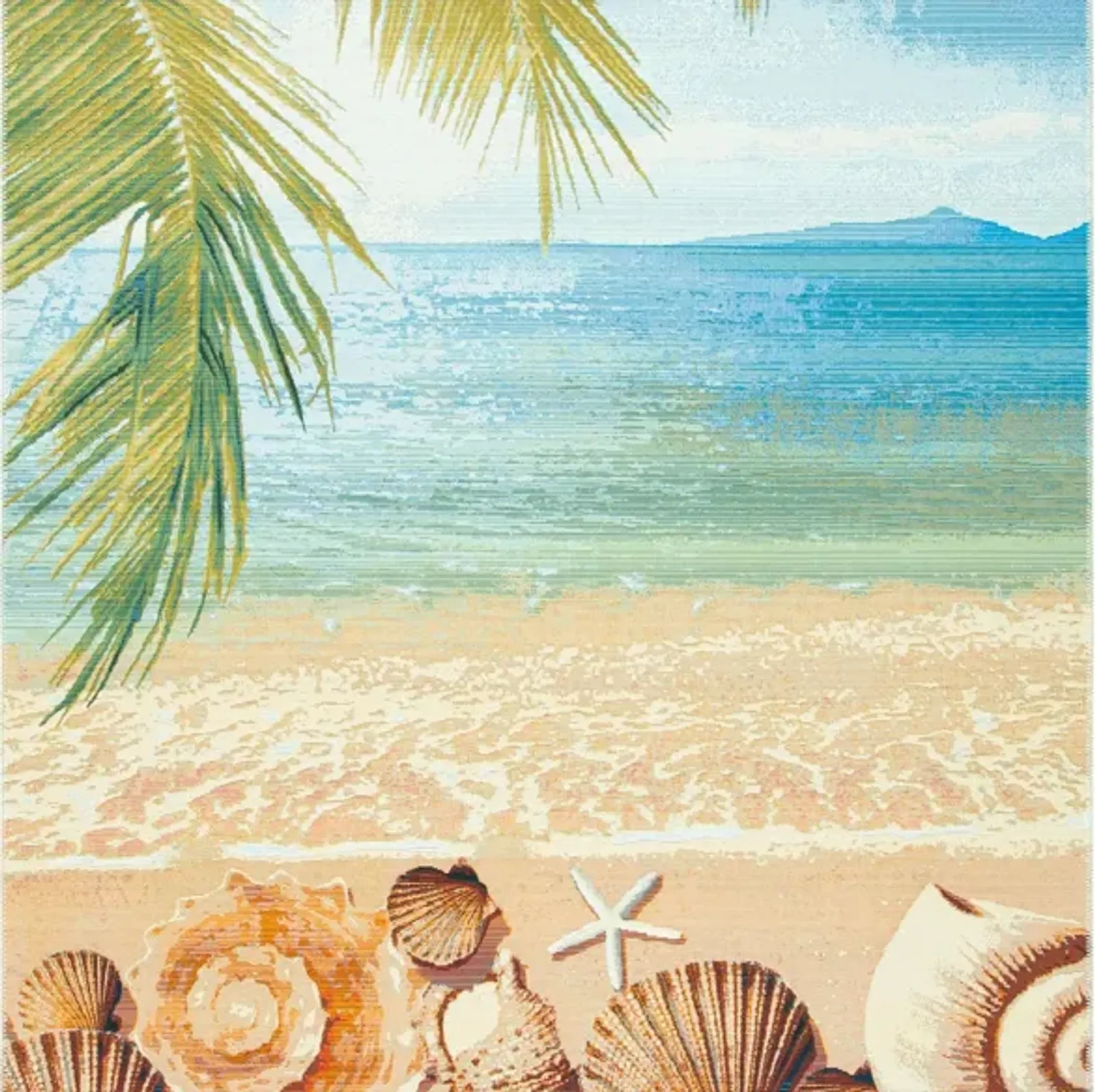 Barbados Shell Indoor/Outdoor Area Rug