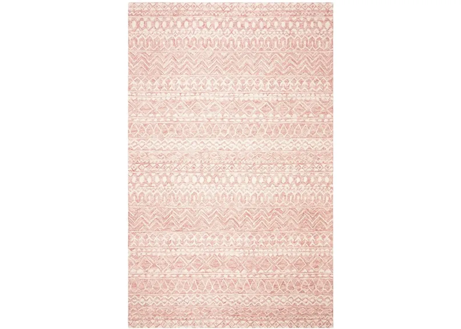 Kazuma Area Rug in Pink & Ivory by Safavieh