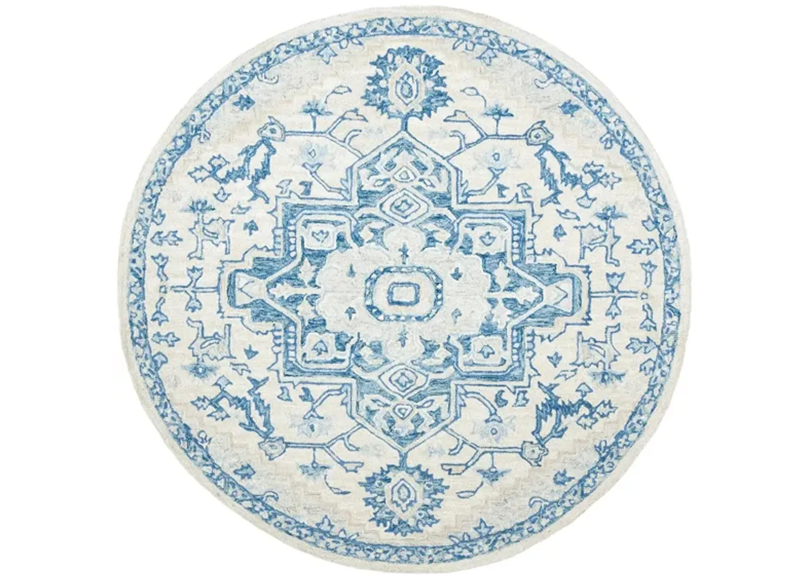 McGrath Area Rug in Ivory & Blue by Safavieh