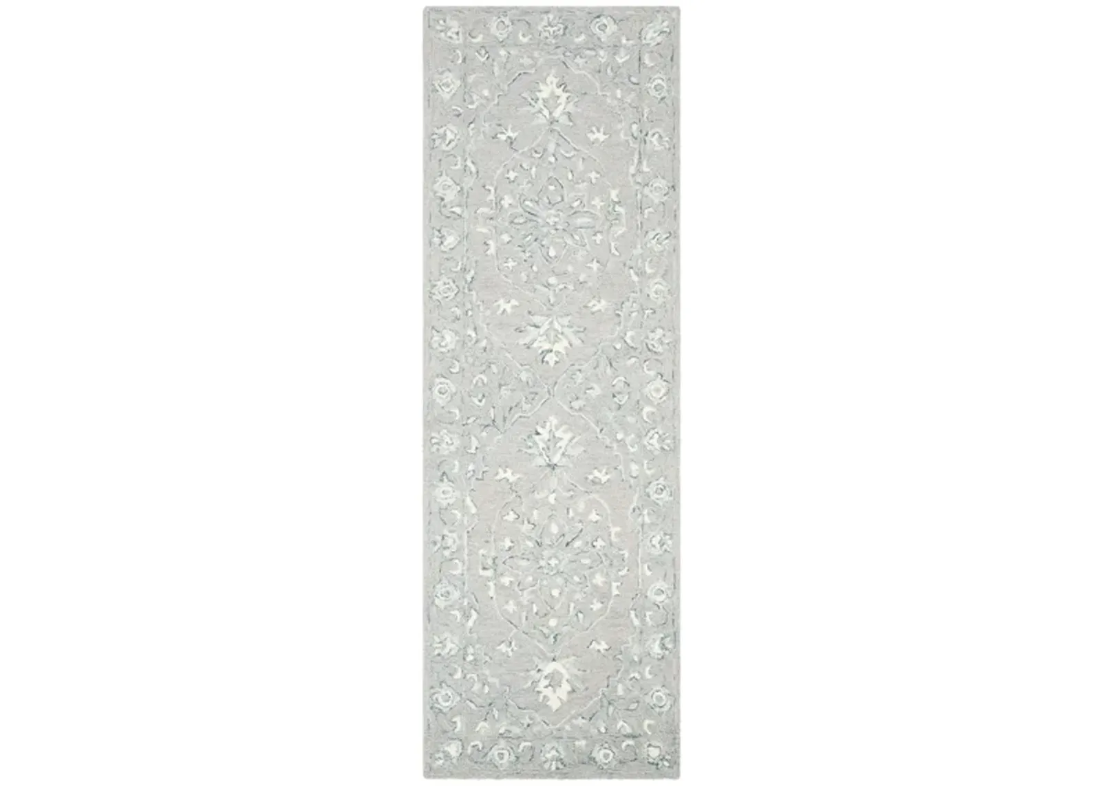 Kilimanjaro Runner Rug in Light Gray & Ivory by Safavieh