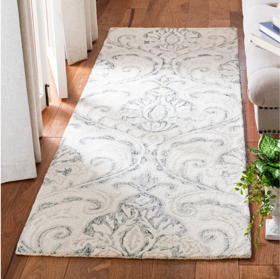 Van Gogh Runner Rug in Ivory & Gray by Safavieh