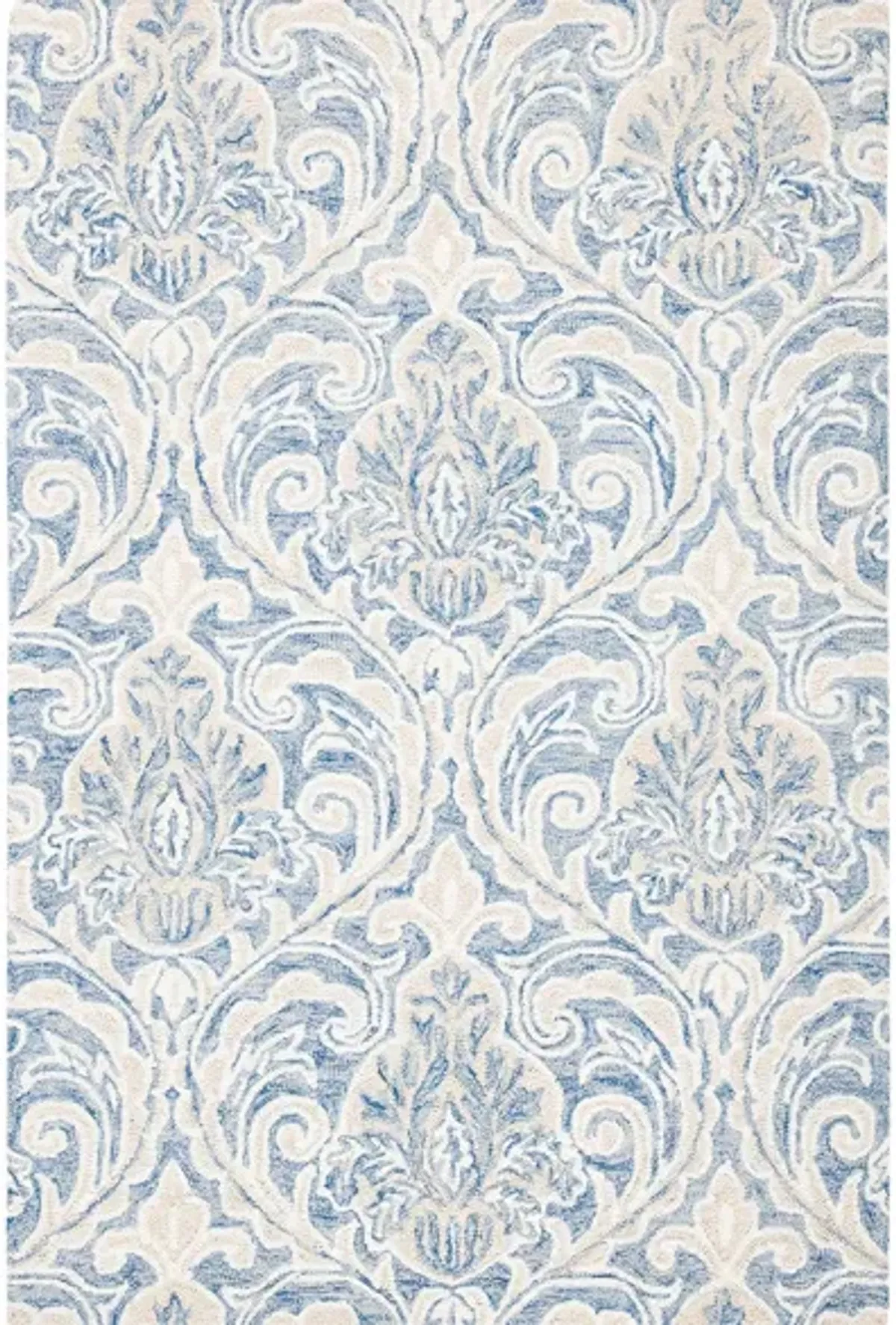 Van Gogh Area Rug in Blue & Cream by Safavieh