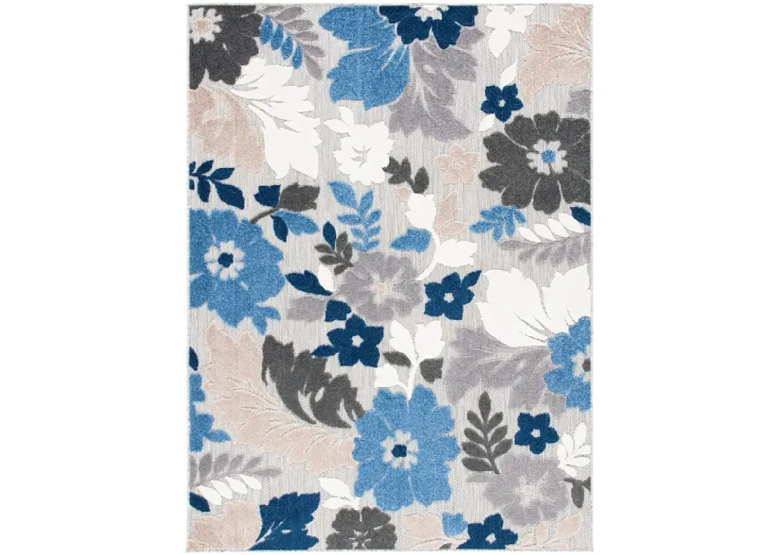 Cabana I Area Rug in Gray & Blue by Safavieh