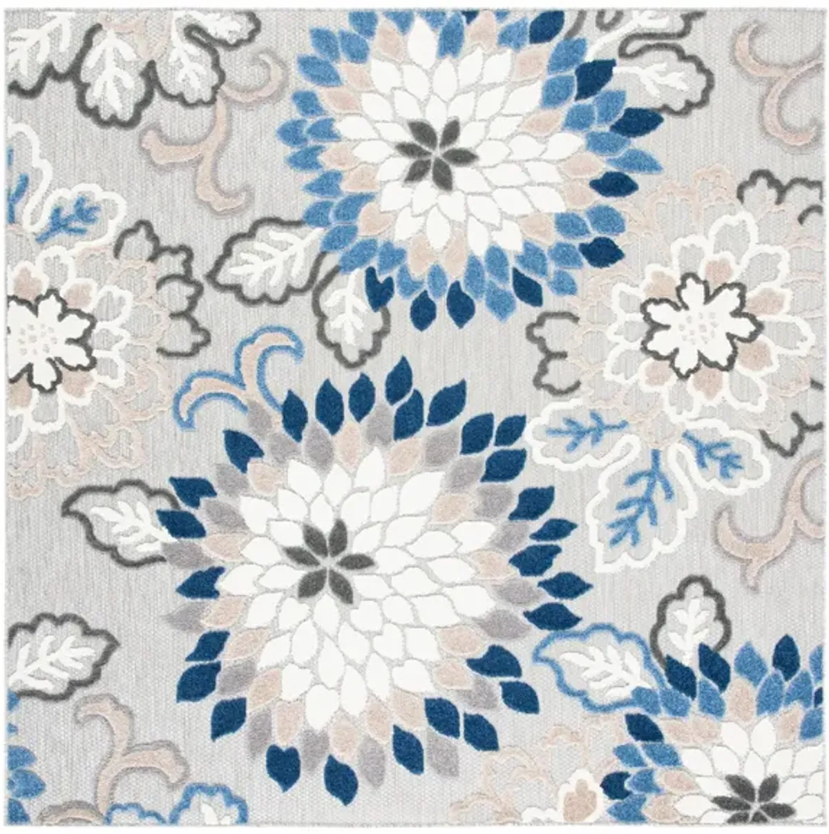 Cabana II Area Rug in Gray & Blue by Safavieh