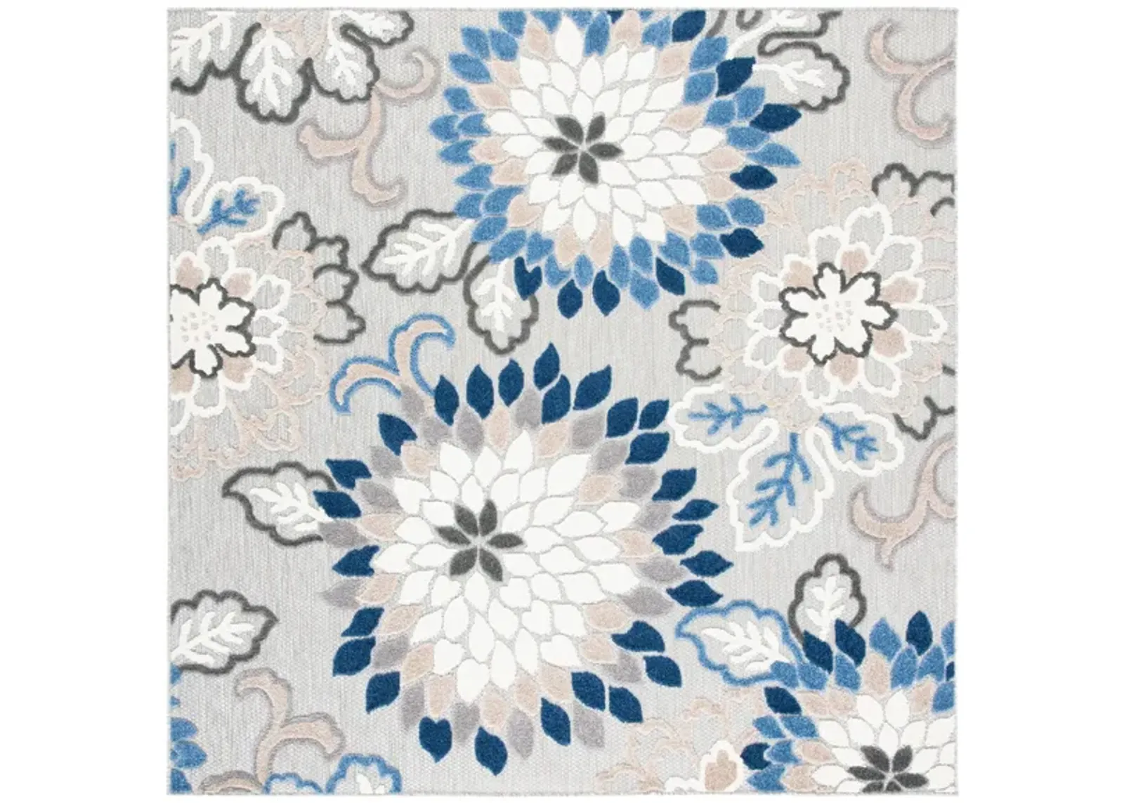 Cabana II Area Rug in Gray & Blue by Safavieh