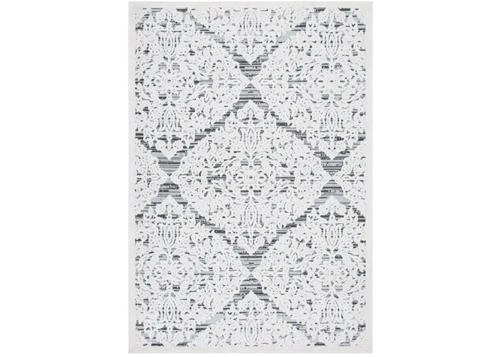 Cabana IV Area Rug in Ivory & Gray by Safavieh