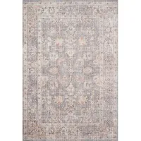 Skye Runner Rug in Grey/Apricot by Loloi Rugs