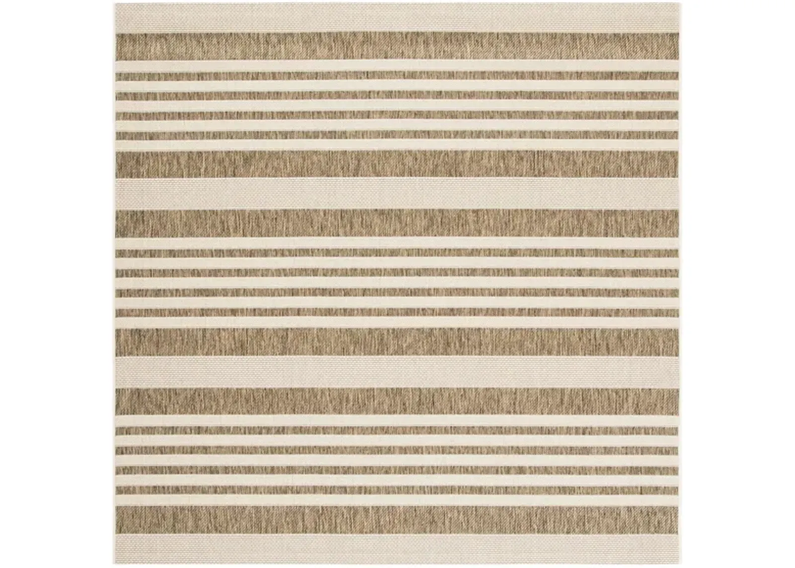 Courtyard Indoor/Outdoor Area Rug in Brown & Bone by Safavieh