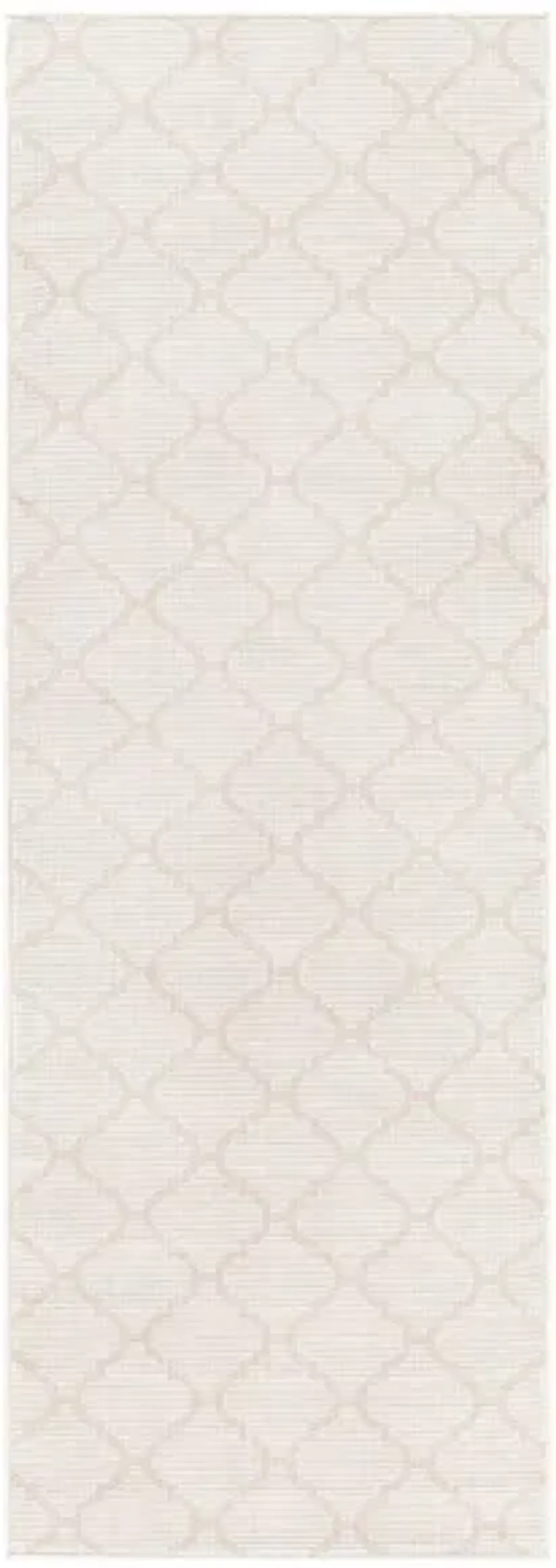 Pasadena Sage Indoor/Outdoor Runner Rug in Cream by Surya