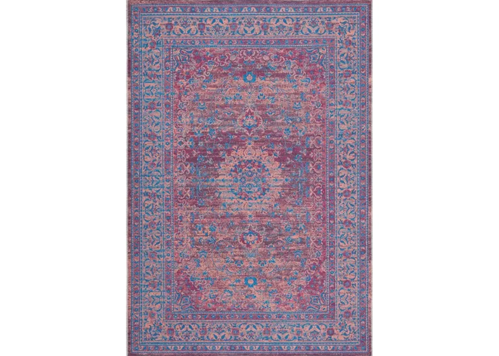 Serapi Area Rug in Gold & Blue by Safavieh