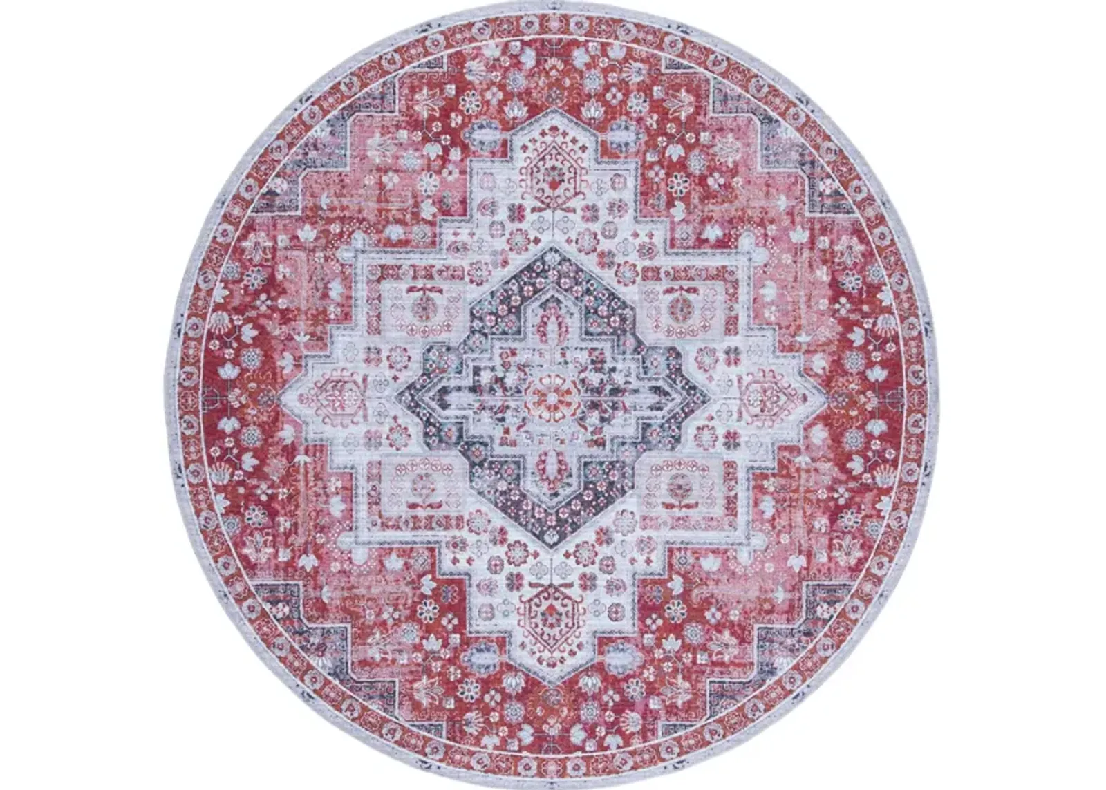 Serapi Area Rug in Rust & Ivory by Safavieh