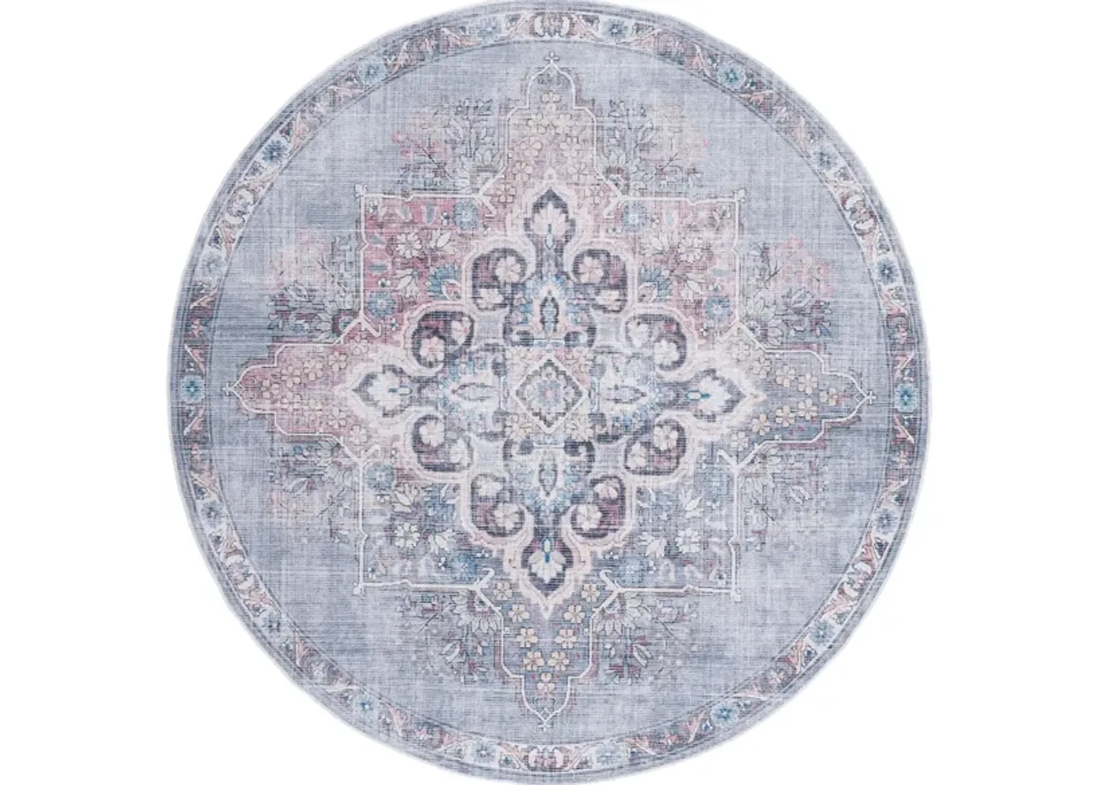 Serapi Area Rug in Ivory & Blue by Safavieh