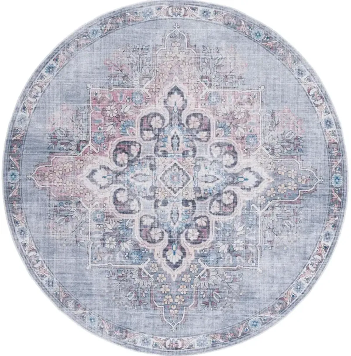 Serapi Area Rug in Ivory & Blue by Safavieh