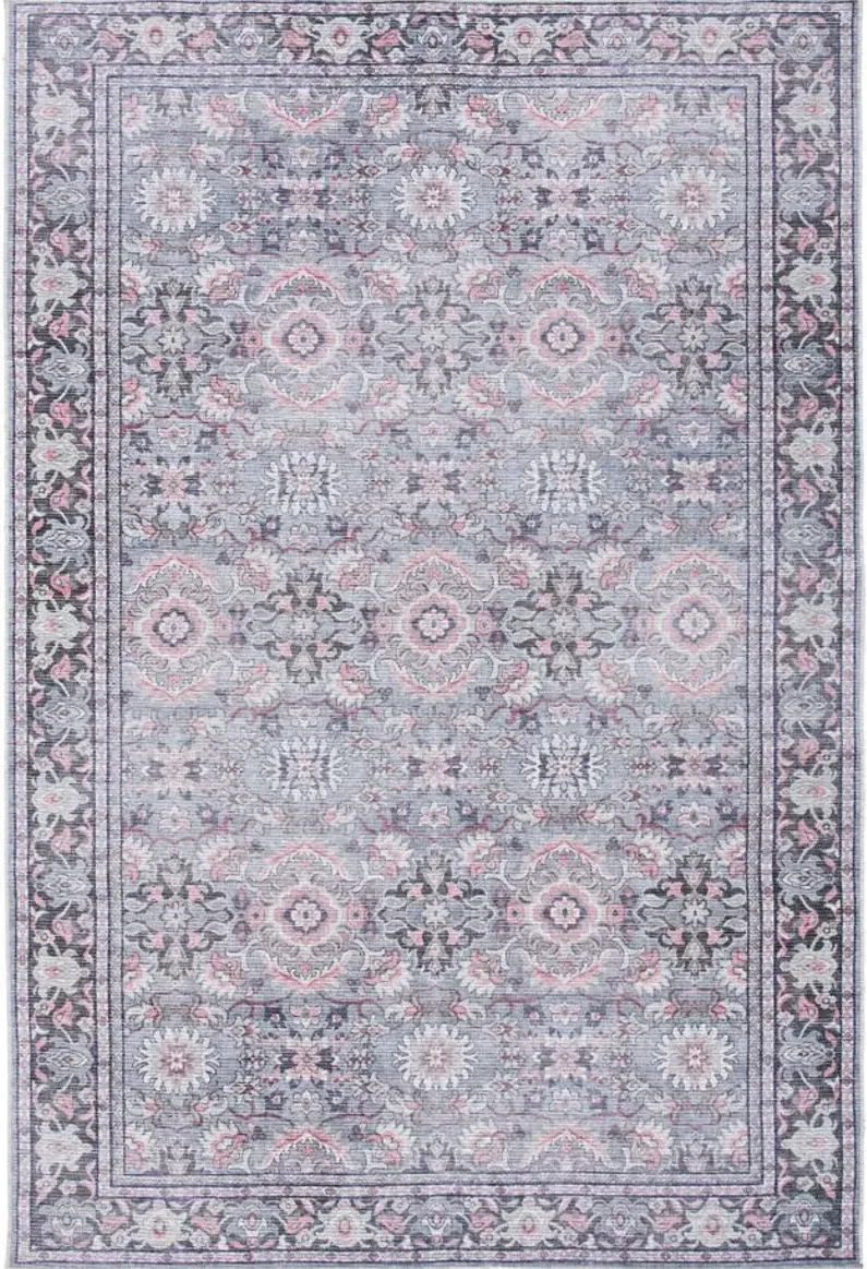 Serapi Area Rug in Gray & Pink by Safavieh