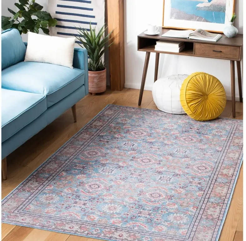 Serapi Area Rug in Rust & Blue by Safavieh