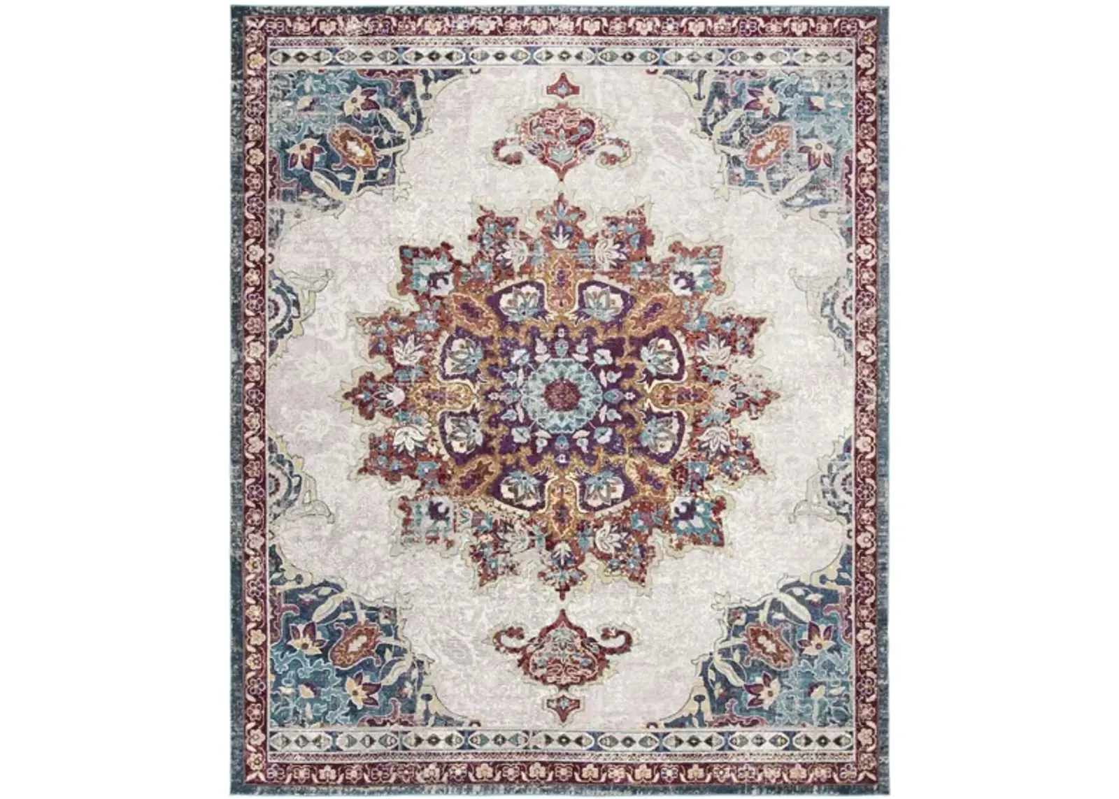 Appa Area Rug in Ivory / Navy by Safavieh