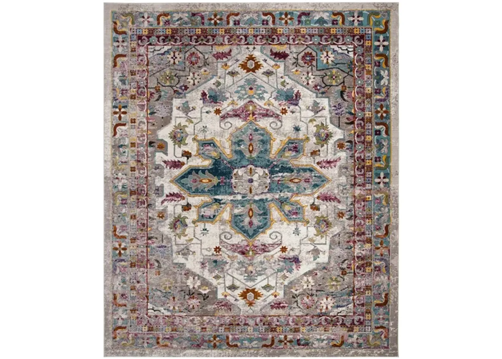 Arjun Area Rug in Cream / Multi by Safavieh