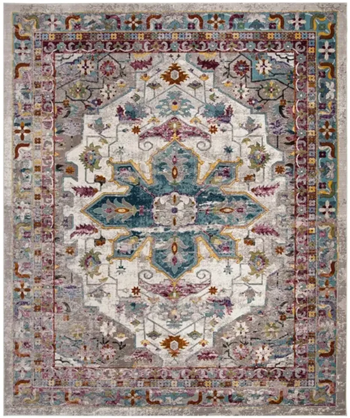 Arjun Area Rug in Cream / Multi by Safavieh