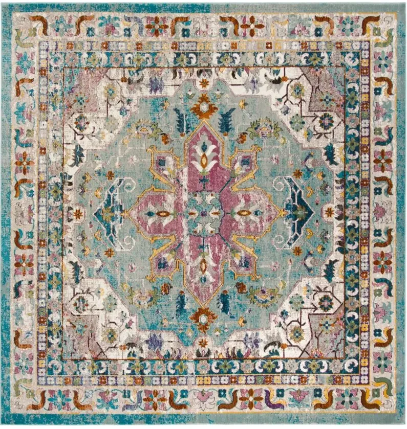 Aliza Area Rug in Green / Creme by Safavieh