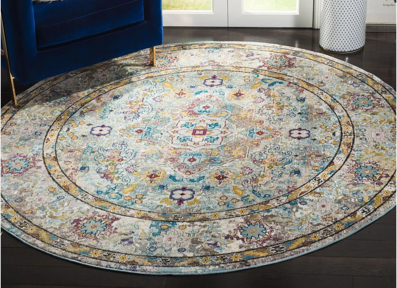 Ahannah Area Rug in Beige / Blue by Safavieh