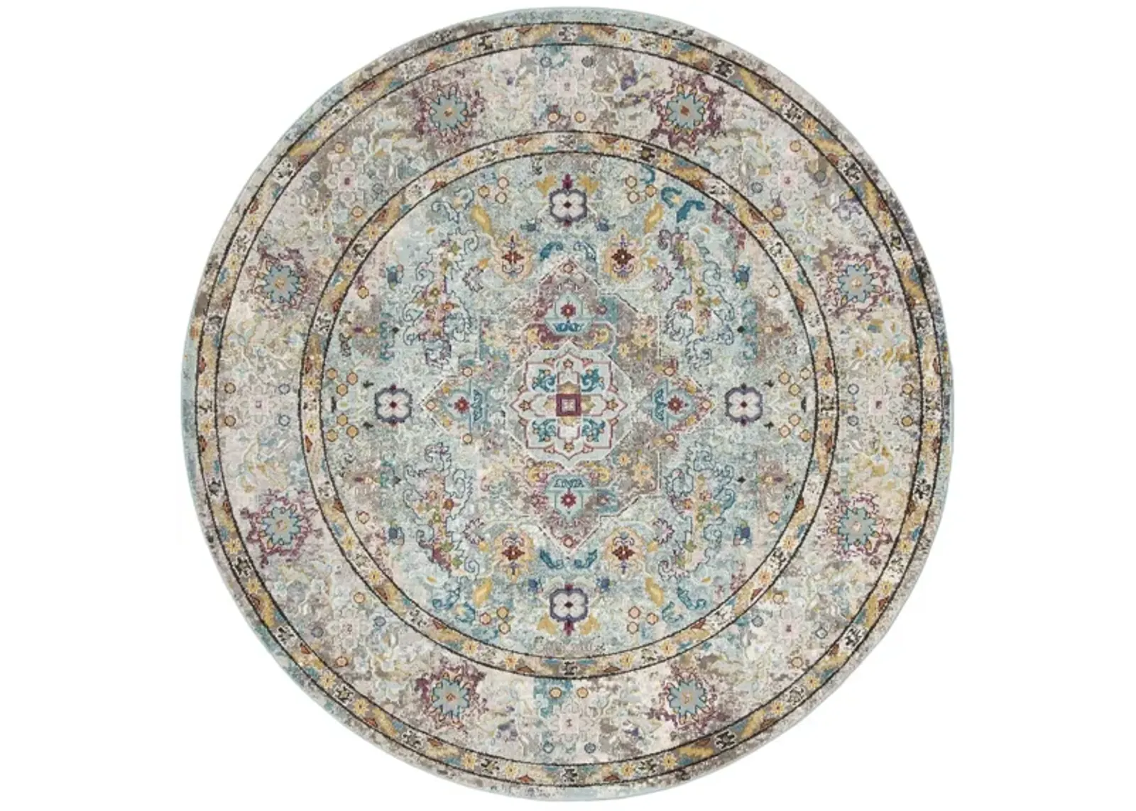 Ahannah Area Rug in Beige / Blue by Safavieh