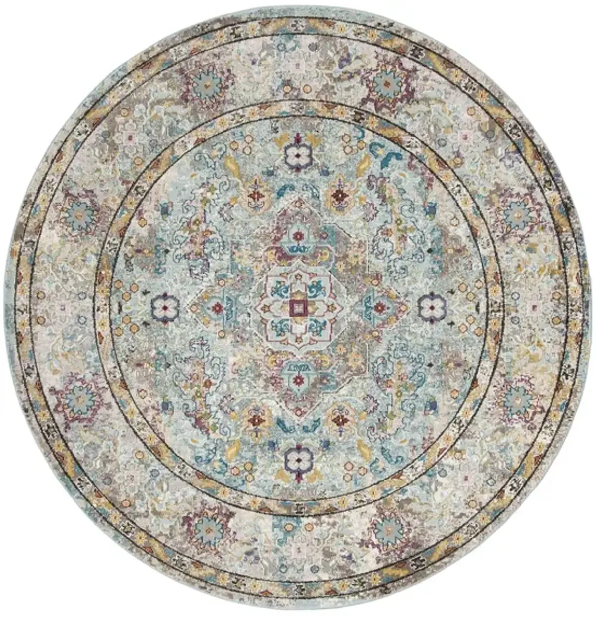 Ahannah Area Rug in Beige / Blue by Safavieh