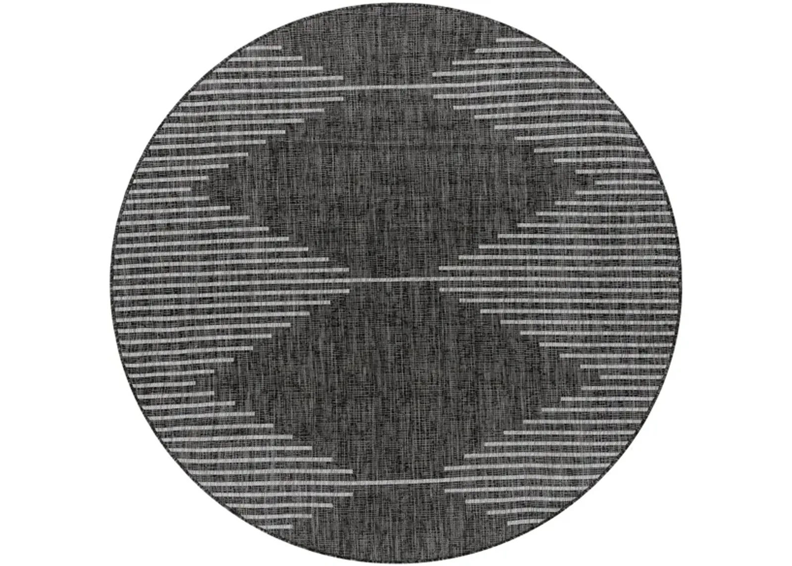 Eagean Area Rug in Charcoal, Cream, Light Gray by Surya