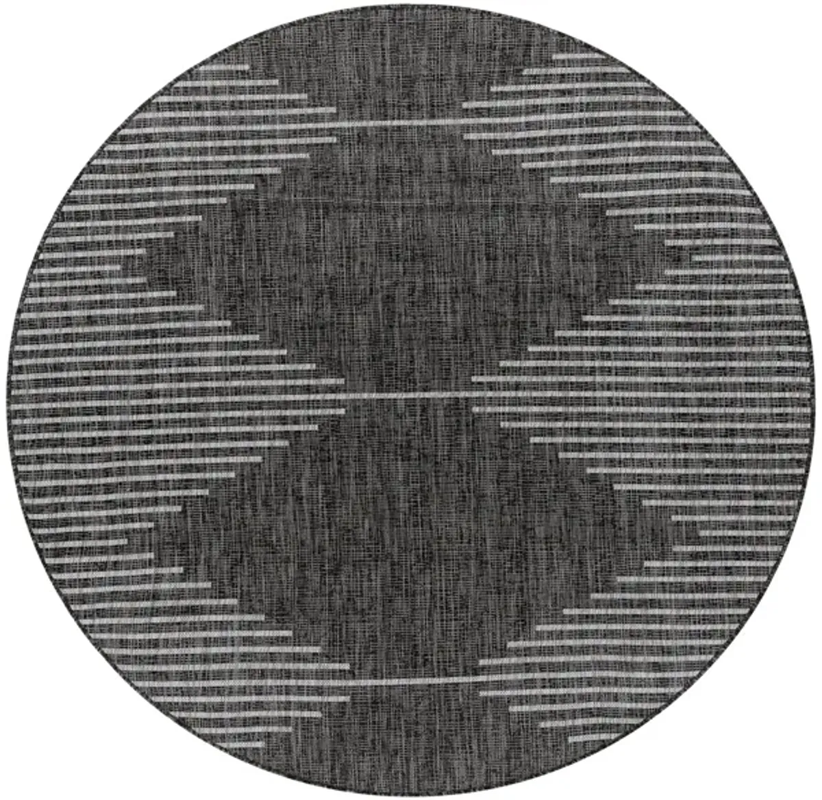 Eagean Area Rug in Charcoal, Cream, Light Gray by Surya