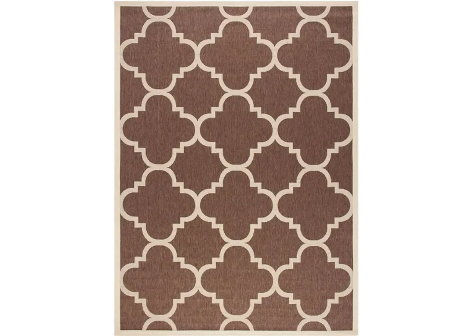 Courtyard Morocco Indoor/Outdoor Area Rug in Dark Brown by Safavieh