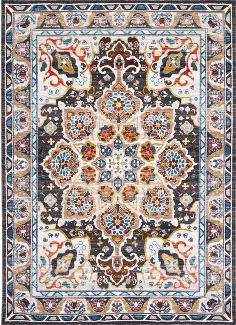 Rella Area Rug in Beige/Charcoal by Safavieh