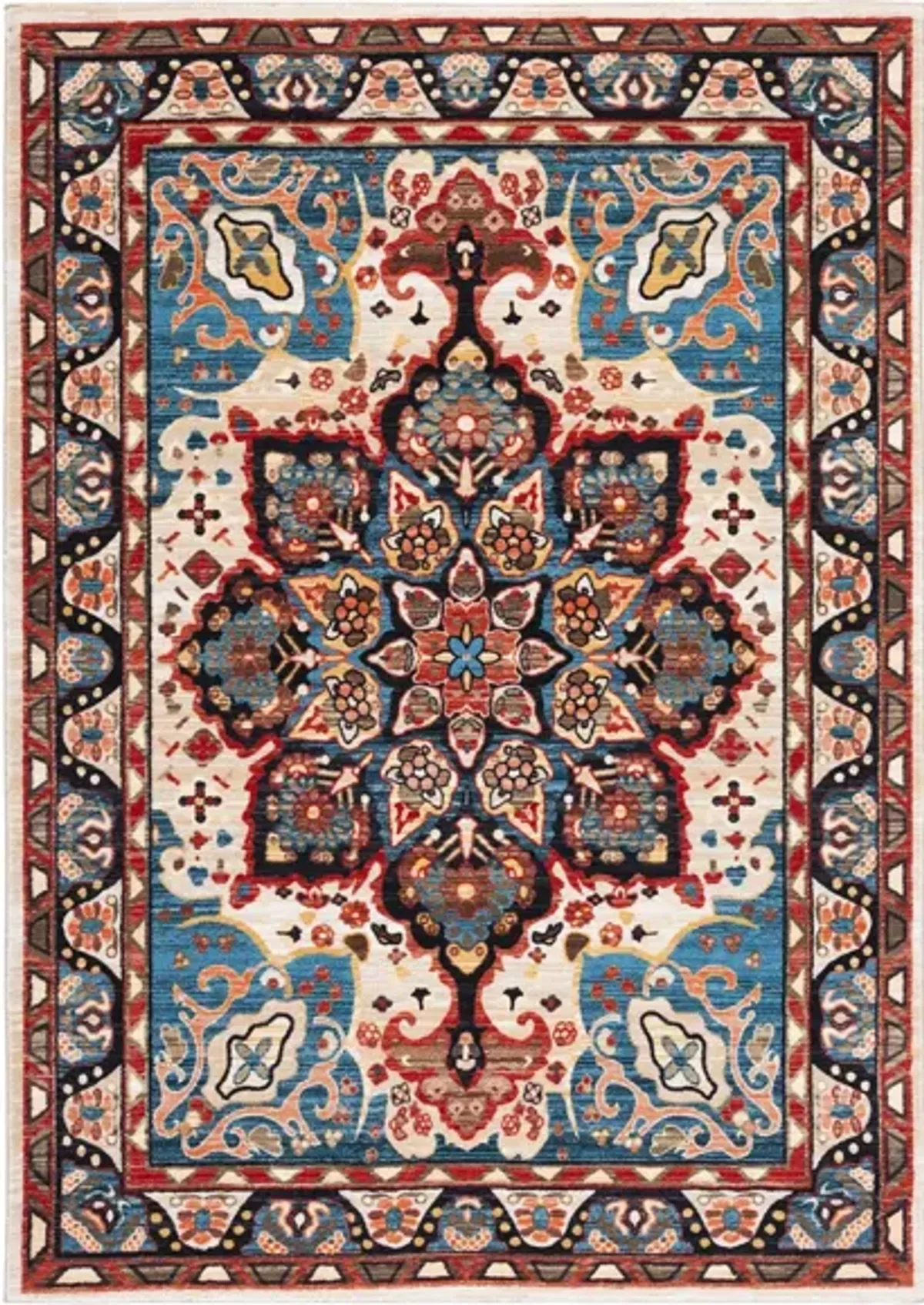 Ronka Area Rug in Blue/Beige by Safavieh