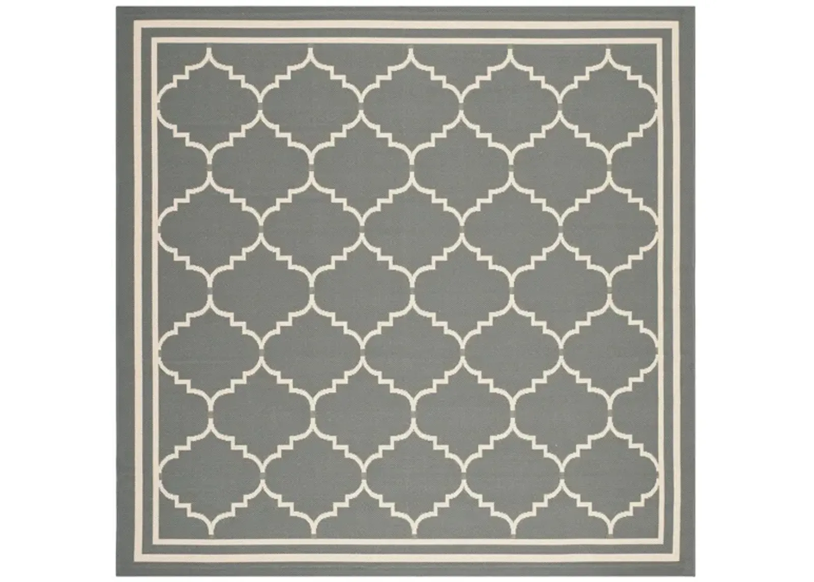 Courtyard Moroccan Indoor/Outdoor Area Rug in Gray & Beige by Safavieh