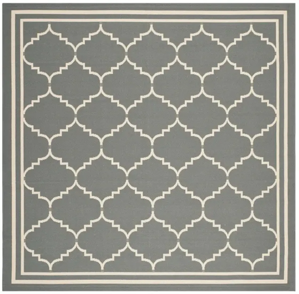 Courtyard Moroccan Indoor/Outdoor Area Rug in Gray & Beige by Safavieh