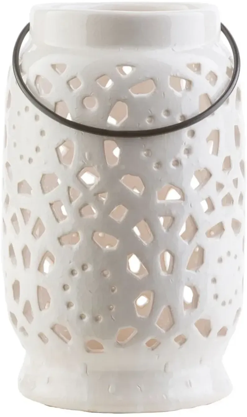 Atomoic Lantern in White by Surya