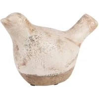 Leclair Ceramic Bird in White, Brown by Surya
