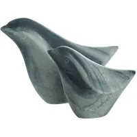 Oriole Sculptures: Set of 2 in Grey by Surya
