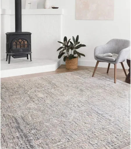 Lucia Area Rug in Grey/Sunset by Loloi Rugs