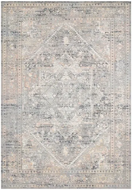 Lucia Area Rug in Grey/Sunset by Loloi Rugs