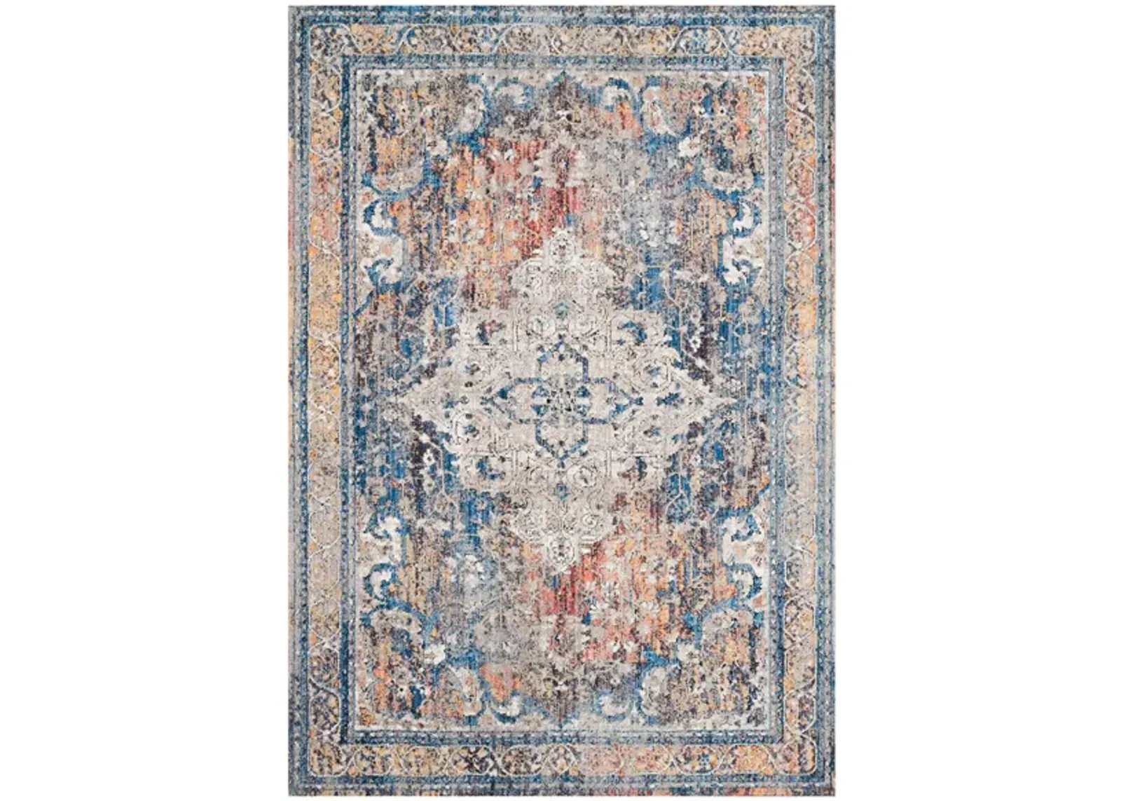 Dante Accent Rug in Multi/Stone by Loloi Rugs